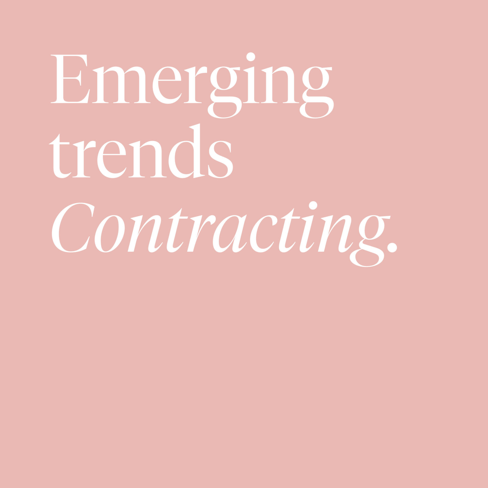 Accounting and Finance: Emerging trends contracting