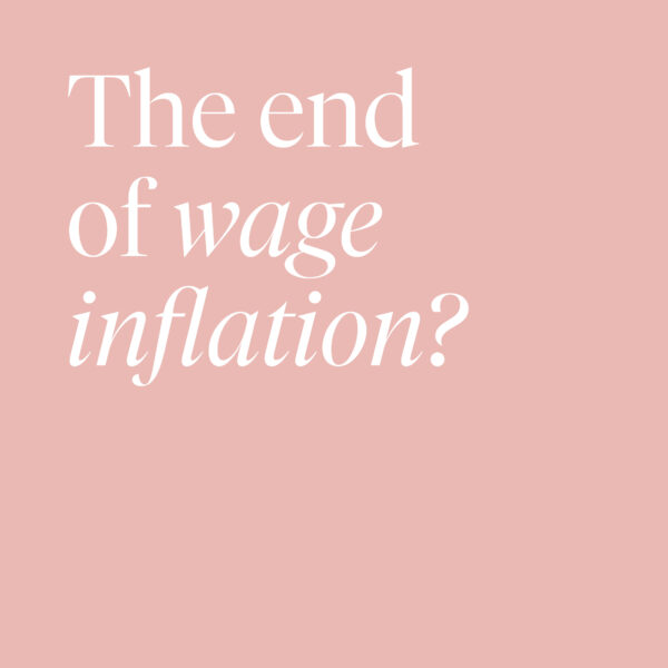 Accounting and Finance: The end of wage inflation?